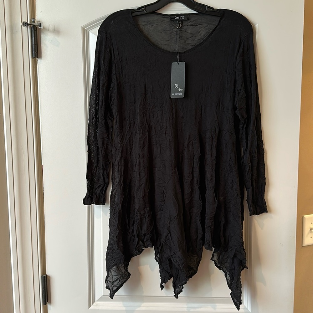 Comfy USA black tunic size smalll